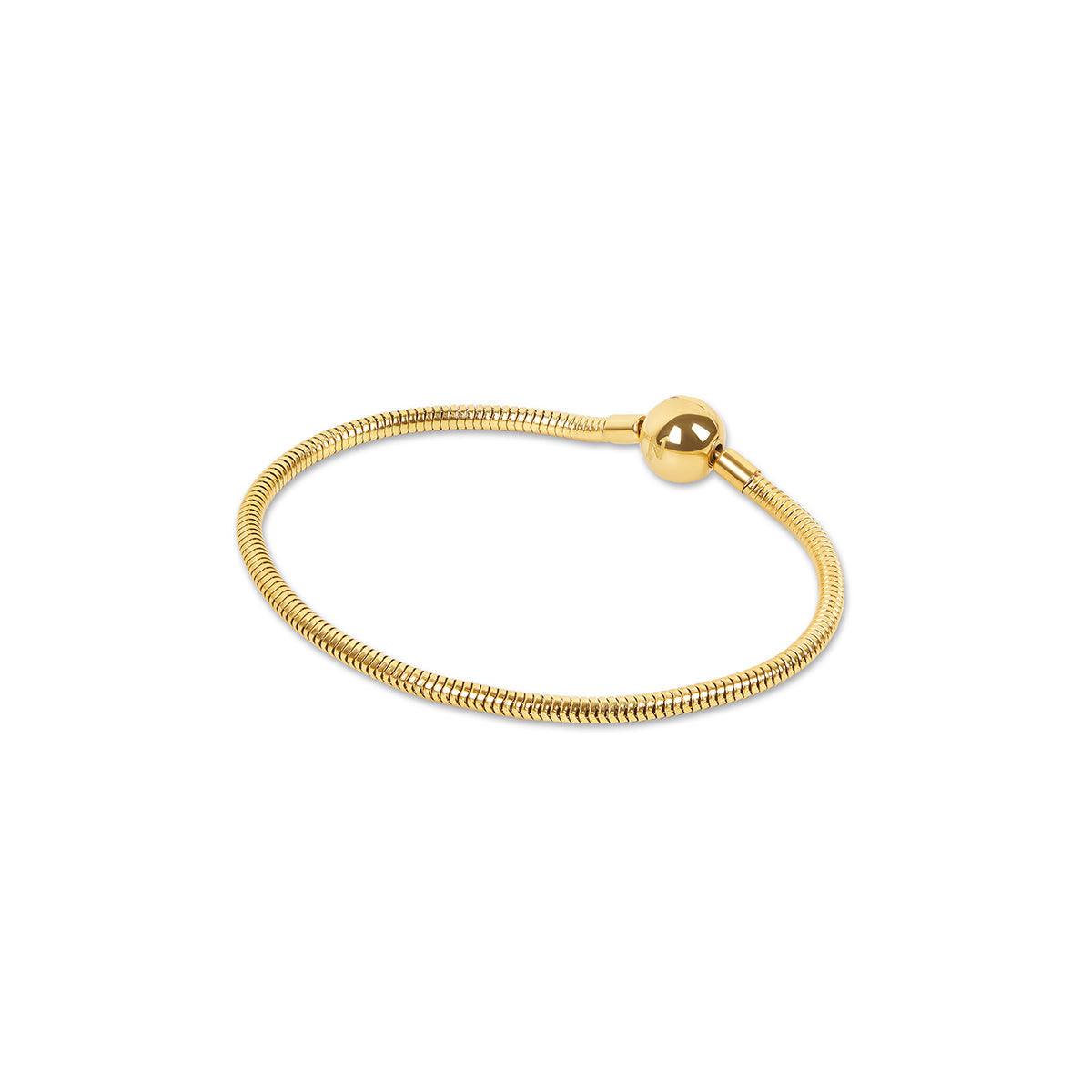 Snake Chain Ball Clasp Bracelet